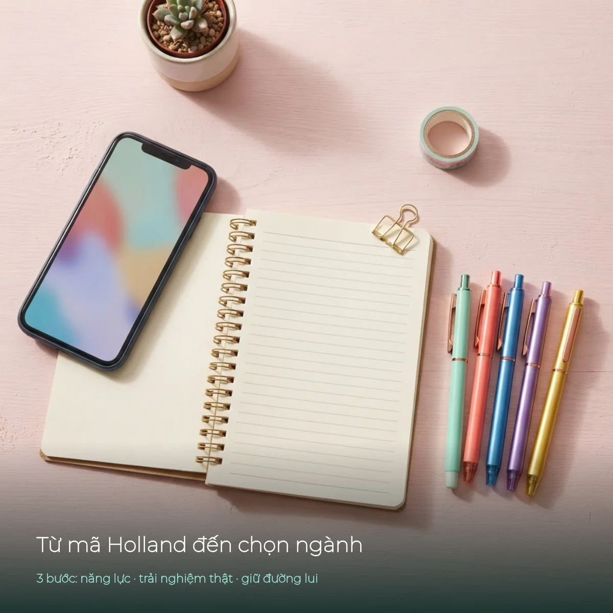 Ba bước từ mã Holland đến quyết định chọn ngành